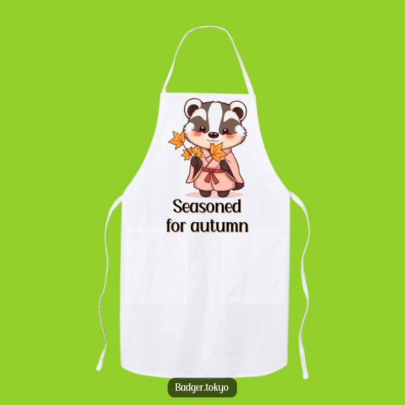 Funny Badger Kimono Apron - Culinary Leaf Holder, Funniest Kitchen Gift