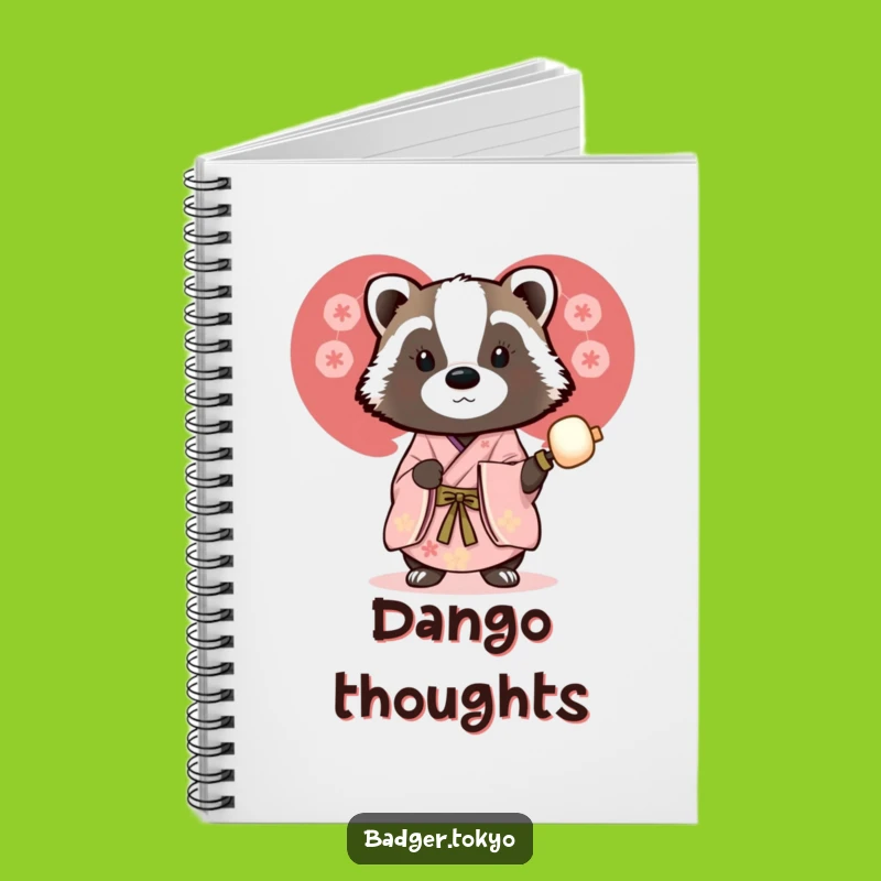 Funny Journal: Badger Dango Kimono - Notes & Sweet Ideas