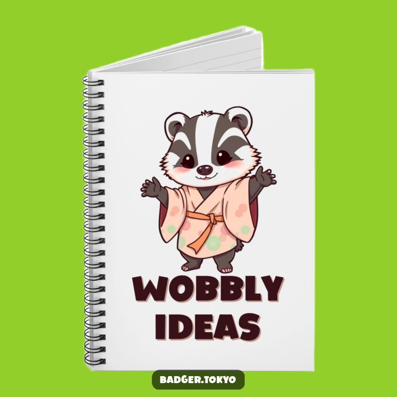 Funny Journal: Wobbly Badger Kimono - Notes & Playful Ideas