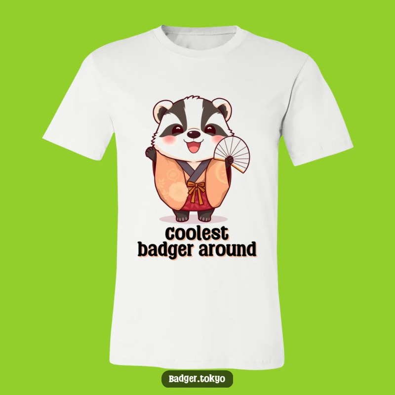 Funny Badger Fan Kimono T-Shirt - Joyful Celebration, Ideal Funny Gift