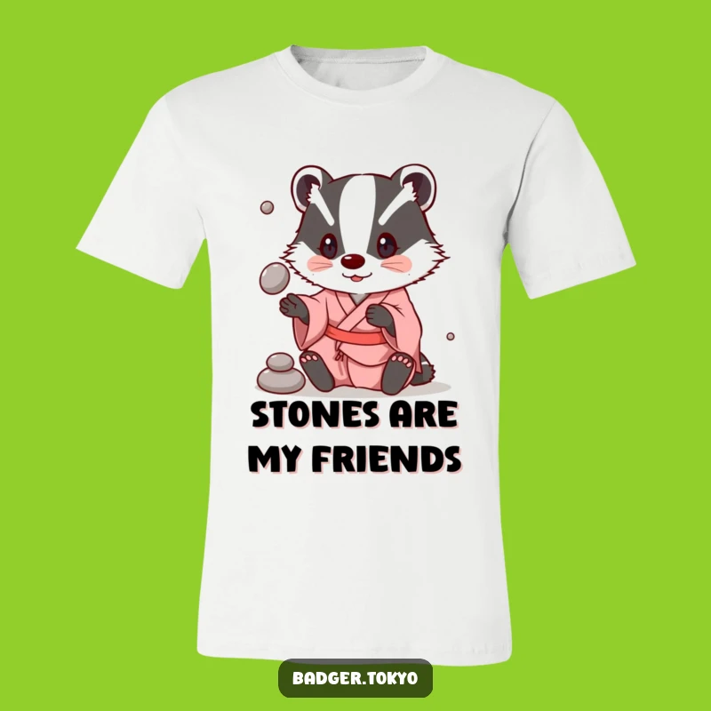 Funny Badger Juggling Kimono T-Shirt - Skillful Play, Ideal Funny Gift