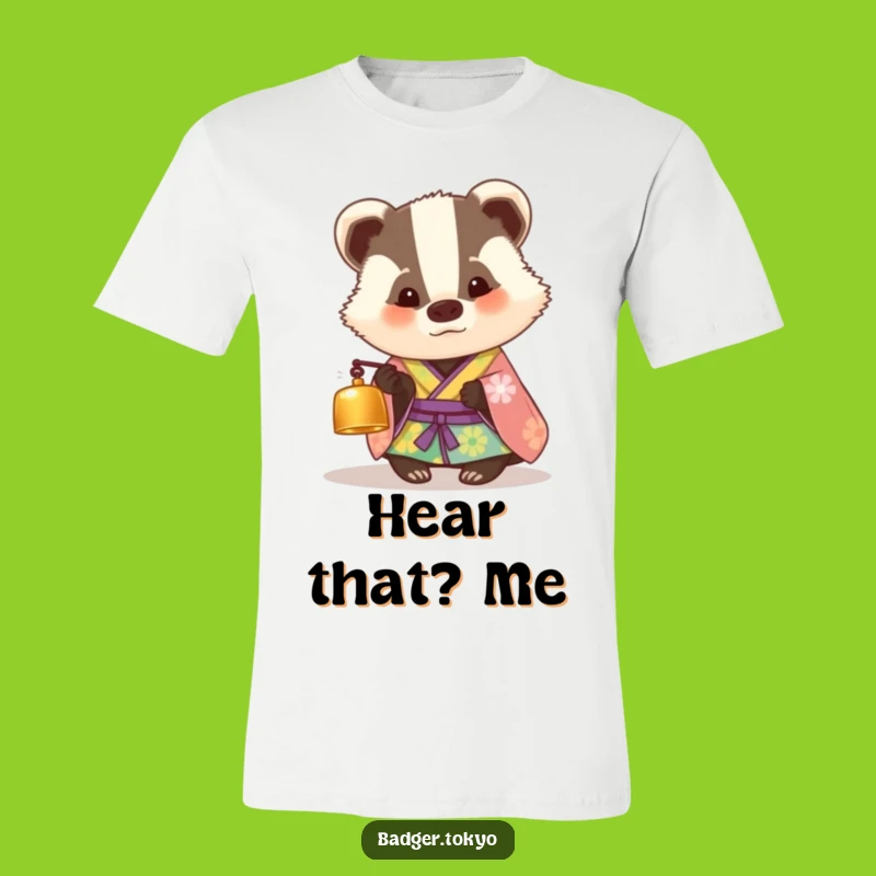Funny Curious Badger Kimono T-Shirt - Intriguing & Stylish