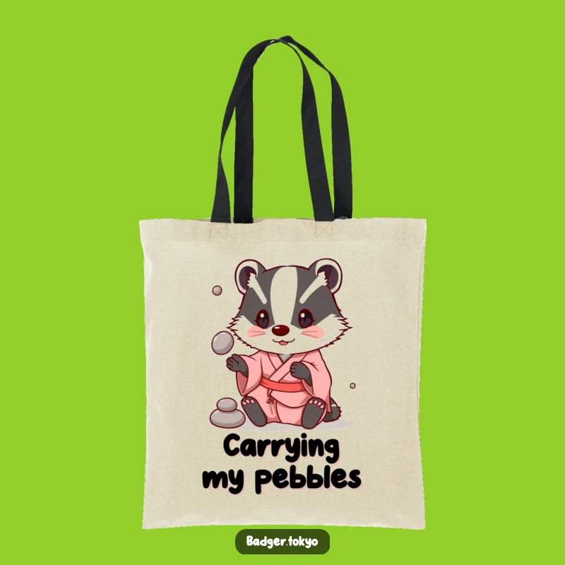 Funny Badger Juggling Kimono Tote Bag - Carry Playfulness, Great Funny Gift
